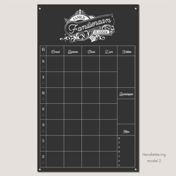 Planbord Handlettering Staand - Afbeelding 2