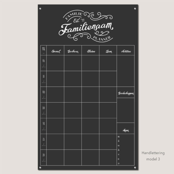 Planbord Handlettering Staand - Afbeelding 3