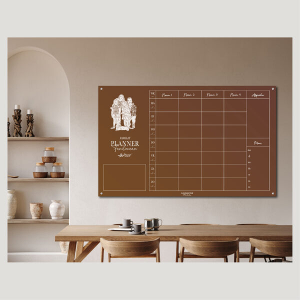 Planbord Familie Illustratie Liggend - Afbeelding 3