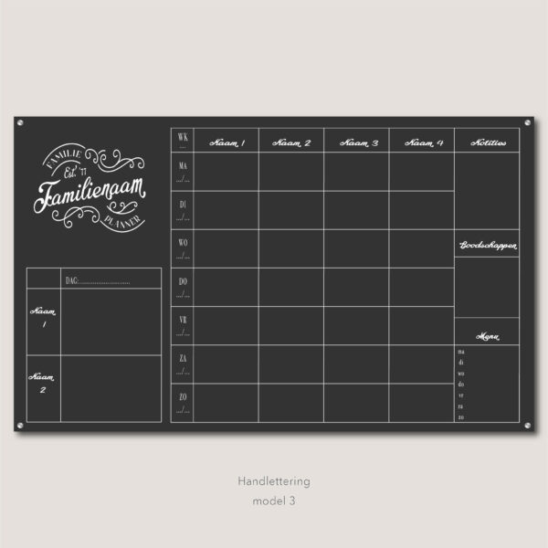 Planbord Handlettering Liggend - Afbeelding 3