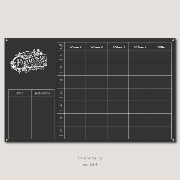 Planbord Handlettering Liggend - Afbeelding 4
